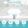 Adjustable Bed Connector Bridge Kit with Memory Foam Pad -