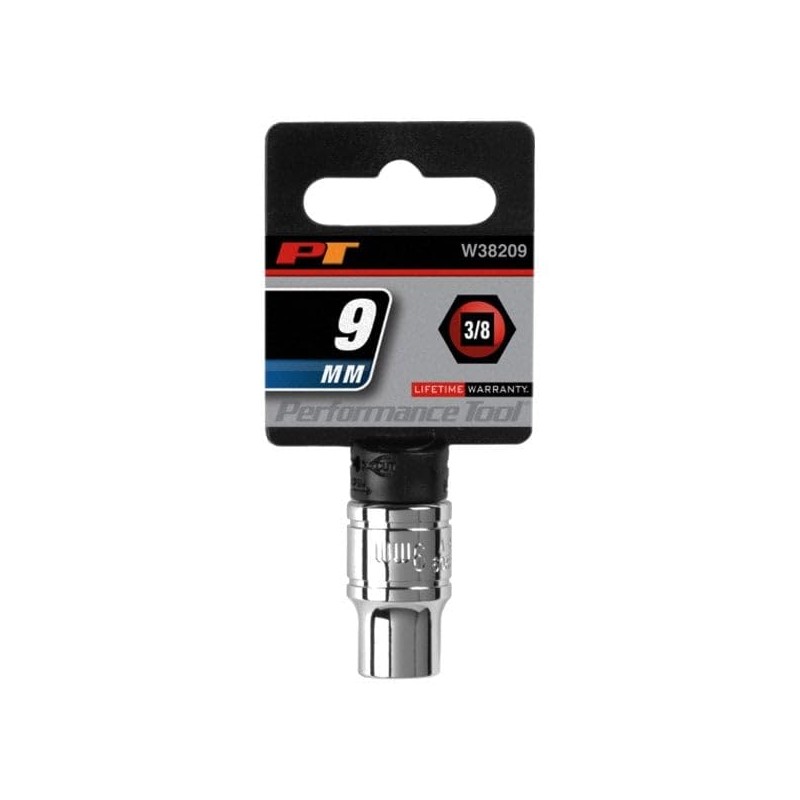 Performance Tool W38209 3/8-Inch ive 6-Point Socket, 9mm