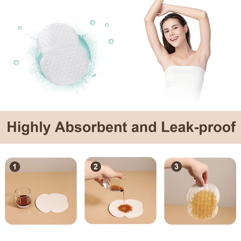 150 Pcs Underarm Sweat Pads, Armpit Sweat Pads for Women