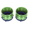 1 Pair NAB Hub Adapters Polished Aluminum Alloy Universal Loading