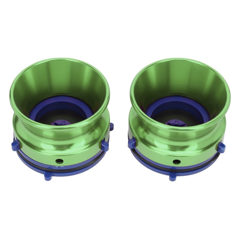1 Pair NAB Hub Adapters Polished Aluminum Alloy Universal Loading