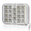AGRISHOP 1piece 12/24V LED Rear Trailer Reverse Light White,19leds Trailer