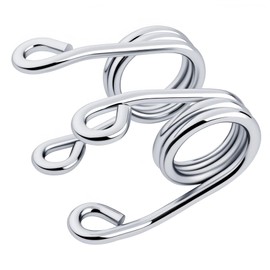 2.5" Chrome Motorcycle Seat Springs - Heavy Duty Steel Torsion Solo Seat Springs Compatible with Harley Bobber Chopper Softail Sportster Custom Applications (Pair)​