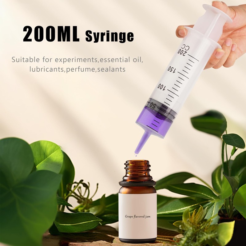200ml Large Syringe Plastic, Pet Feeding Syringe Sterile Package for