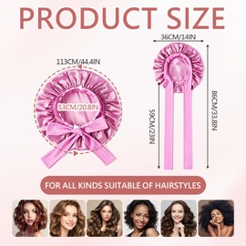 Dazhtu Pack of 2 Silk Caps for Sleeping, Sleep Cap, Hair Protection, Satin Hair Cap for Men and Women, Double Silky Soft Night Hat, Breathable, Adjustable Wide Band for Attaching to the Head, Black