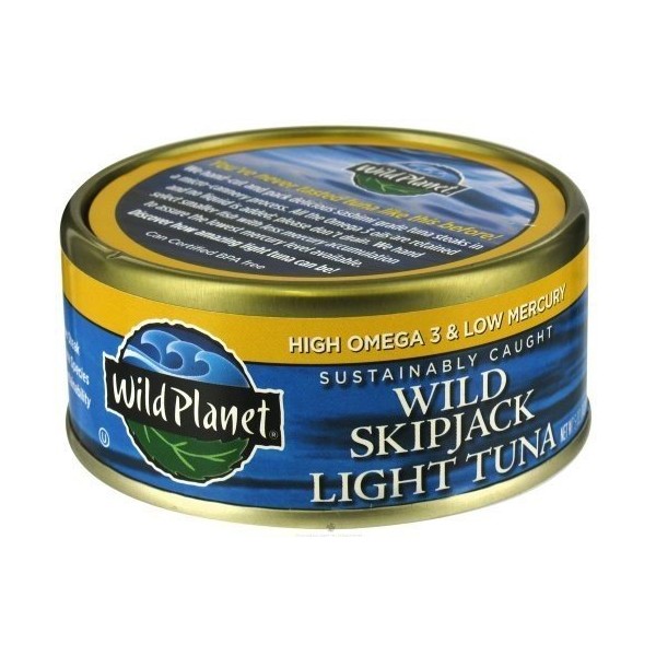 Wild Planet Sustainably Caught Wild Skipjack Light Tuna, 5 Ounce Cans (Pack of 12) ( Value Bulk Multi-pack)