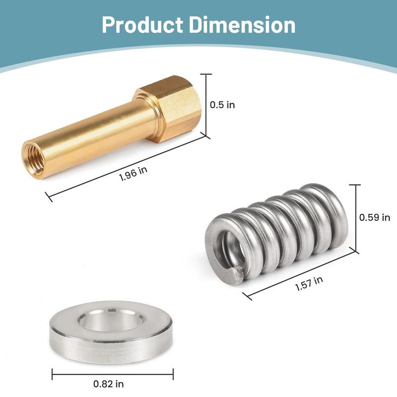 Aocies DEX2420JKIT DEX2400JN Brass Sleeve Nut Assembly with Spring &