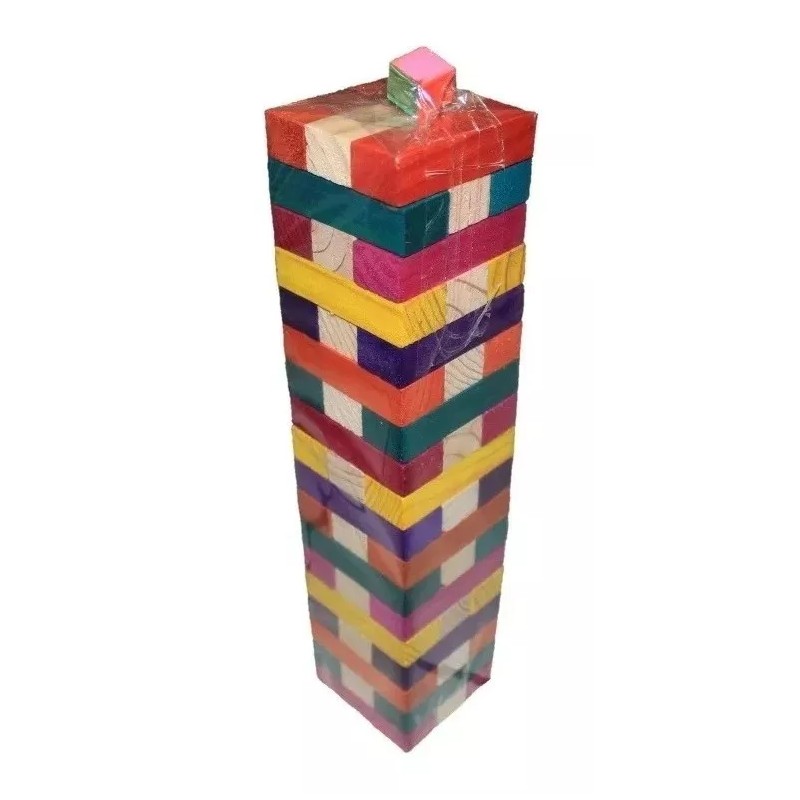 D. Impreshispanica Torre De Equilibrio De 35cm. Colores, 54 Bloques