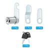 PATIKIL 1-1/8" Cam Lock with Keys, Zinc Alloy Keyed Different