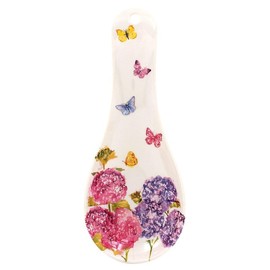 The Leonardo Collection Butterfly Blossom Spoon Rest for Kitchen & Home | Spoon Holder for Kitchen Accessories | Designed by Jennifer Rose Gallery | Heat Resistant Spoon Rest for All Types of Spoons