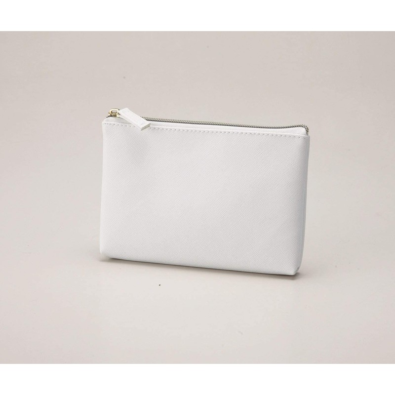 Slim Thin Cosmetic Pouch, Cosmetic Pouch, Accessory Holder, Back Side,
