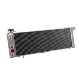 Cubauto 3 ROW Full Aluminum Radiator for 1991-2001 Jeep Cherokee Comanche XJ 2.5L 4.0L L4 L6 3 Core Radiator 1992 1993 1994 1995