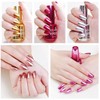 Silver Nail Polish, Metallic Mirror Effect, Metal Long-Lasting Non-Peelable Nail