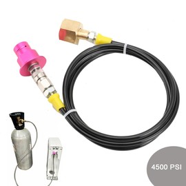 NICCOO CO2 Adapter High Pressure Hose, CO2 Bottles Adapter Hose for Sodastream Duo Quick Connect QC, Art and Terra, 4500 PSI, 1.5 m High Pressure Hoses