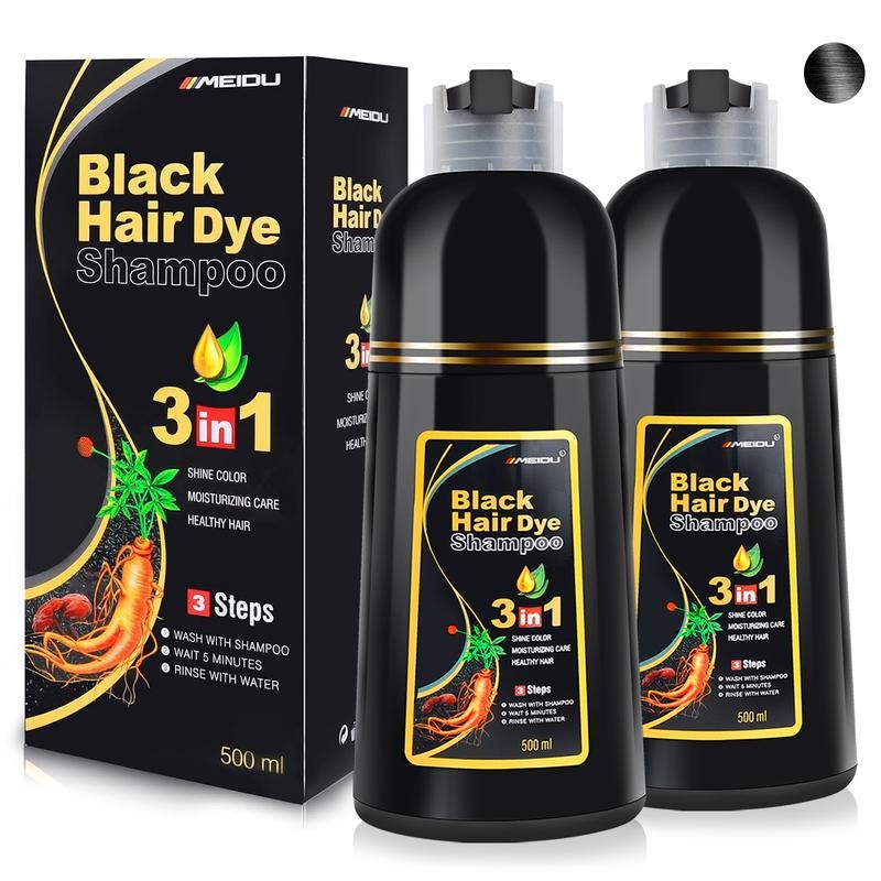 MEIDU 3 in 1 Hair Dye Shampoo-Herbal Ingredients Can cover