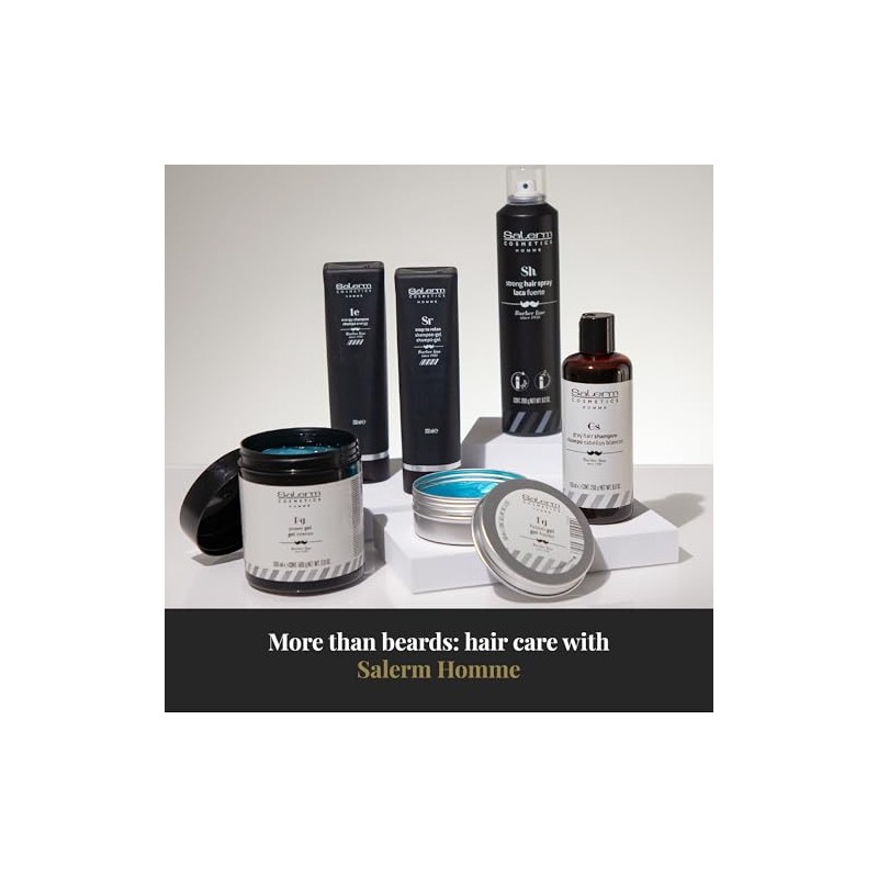 Salerm Homme Shampoo para Matizar Cabellos Blancos y Canas para