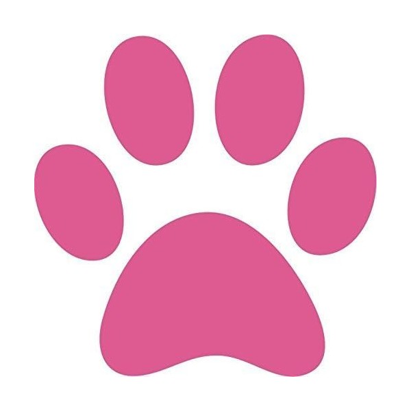 Large Paw Print Sticker x 6 for Home Car Van