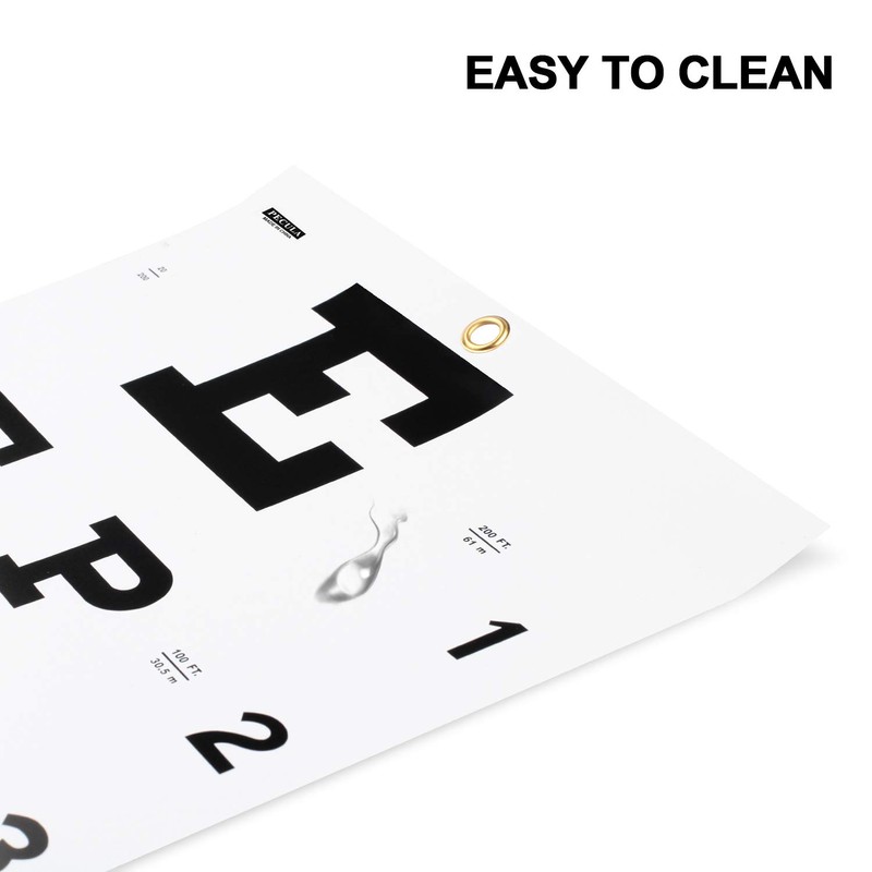 PECULA Eye Chart for Exams - Snellen Wall Chart 20