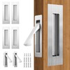 bealy Pocket Door Handles and Edge Pull Matte, 2 Set