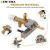 Lemfema Gas Safety Control Valve with Piezo Push Ignition Device