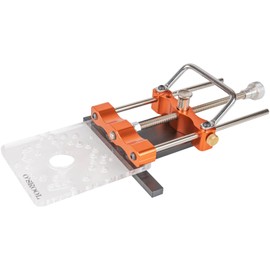 O’SKOOL Router Guide Rail Adapter with Quick-Adjust System for Arc Cutting & Multi-Router Compatible Base, Fits Cable, Ryobi, Bosch, Makita, Dewalt, Skil