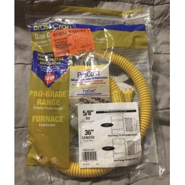 BrassCraft BRASS CRAFT 36-Inch 1/2" I.D. x 5/8" O.D. SS Gas Appliance Connector CSSC22-36 P