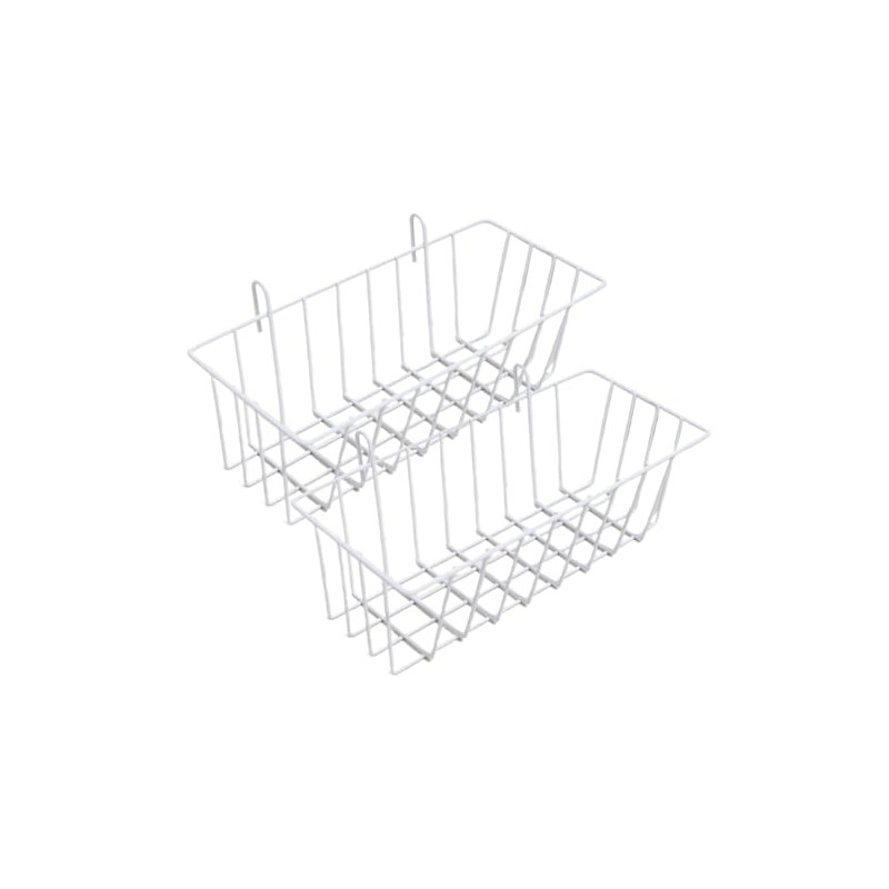 Jauhmui Wall Shelf No Drilling 2 Pieces, Wire Wall Basket