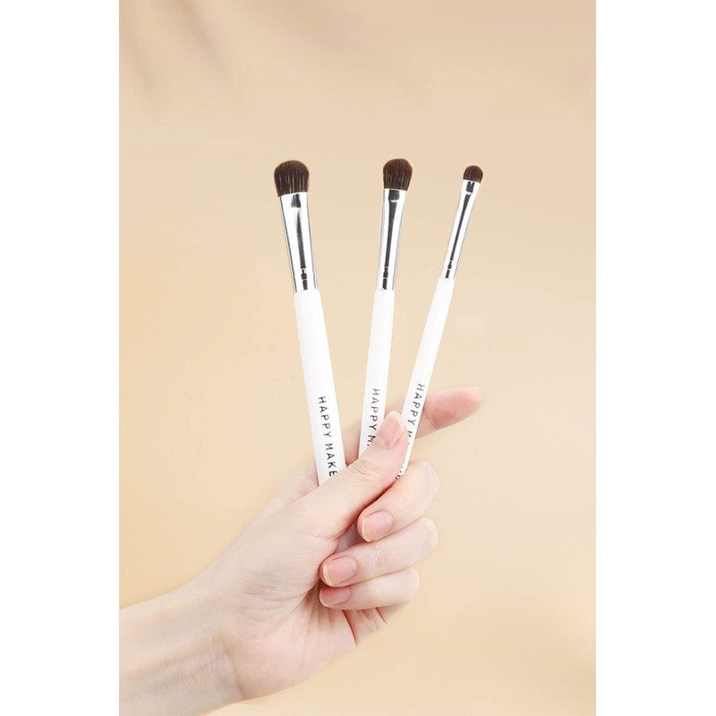 Samcos 3-Piece Set, Eye Shadow Brush, Makeup Brush, Ultra Soft,