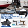 Sancunhui Boat Trailer Steps with Handle 3 Steps Heavy Duty