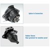 MECMO 7-Pin Round Vehicle-Side Female-End Socket Replacement SAE J560 Style,