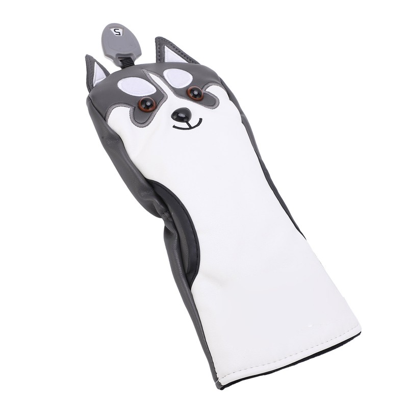 Dog Shaped Golf Wood Head Covers Waterproof Sunscreen PU Club