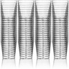 DecorRack 1 Oz Shot Glasses, 80 Hard Clear Plastic Shot