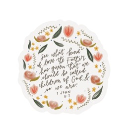 Swaygirls Christian sticker | Love of God Bible verse decal | Faith decals about Jesus, God, scripture, the Bible