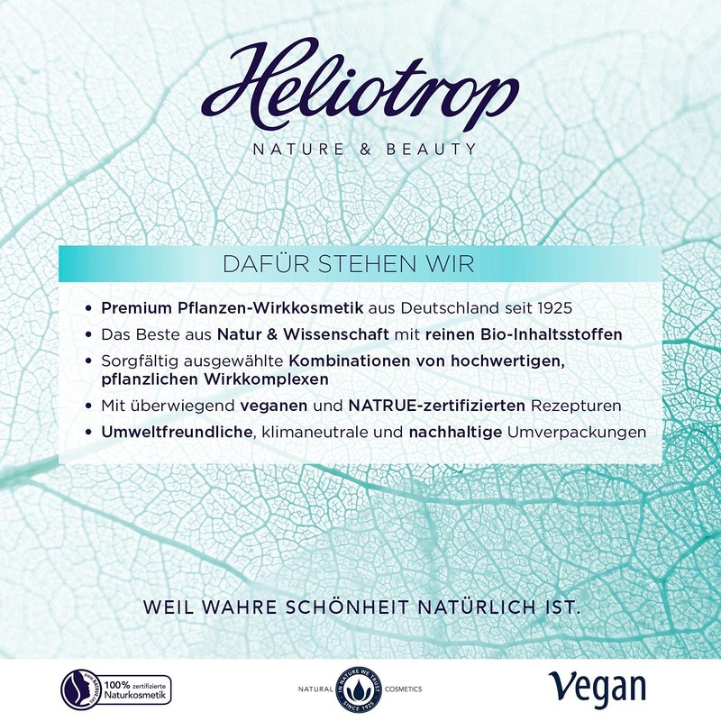 Heliotrop Anti-Ageing Face Serum for Dry Skin, Vegan Natural Cosmetics,