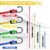 Veppak-Bungee Cords with Hooks, 16 Pack Elastic Bungee Straps Includes