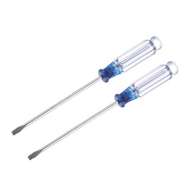 uxcell Mini Slotted Screwdriver, 3.0mm Flat Head 127mm Length for Small Appliances Repair, 2 Pcs