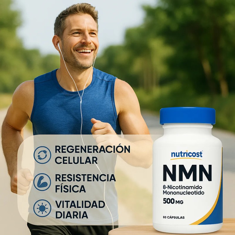Nmn Nad Antienvejecimiento 500mg, 60 Cápsulas
