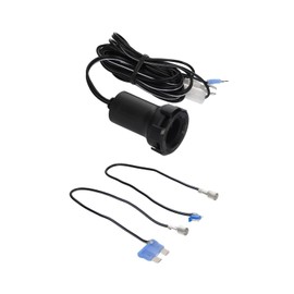 Amon 4836 Plug Lock Socket with Fuse Power Supply, Ideal for Dash Camera, Reinforced Model to Keep Plugs in Place