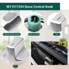 W11517334 Stove Knobs Fit for Whirlpool Gas Range Parts Cooktop