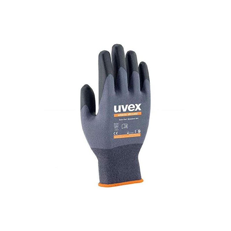 Uvex Athletic Unisex Allround Gloves, 11, Anthracite/Grey