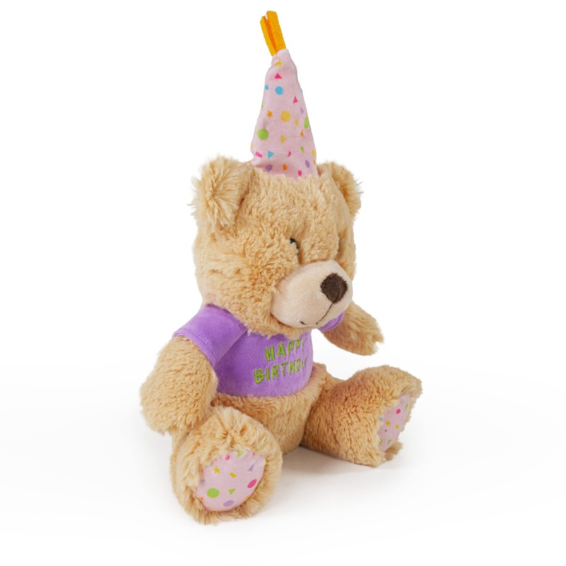 Rosewood Chubblez Bonnie Birthday Bear Plush Dog Toy, Gift for