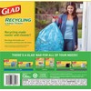 Glad Trash Bags, Large Drawstring Garbage Bags, 30 Gallon Blue