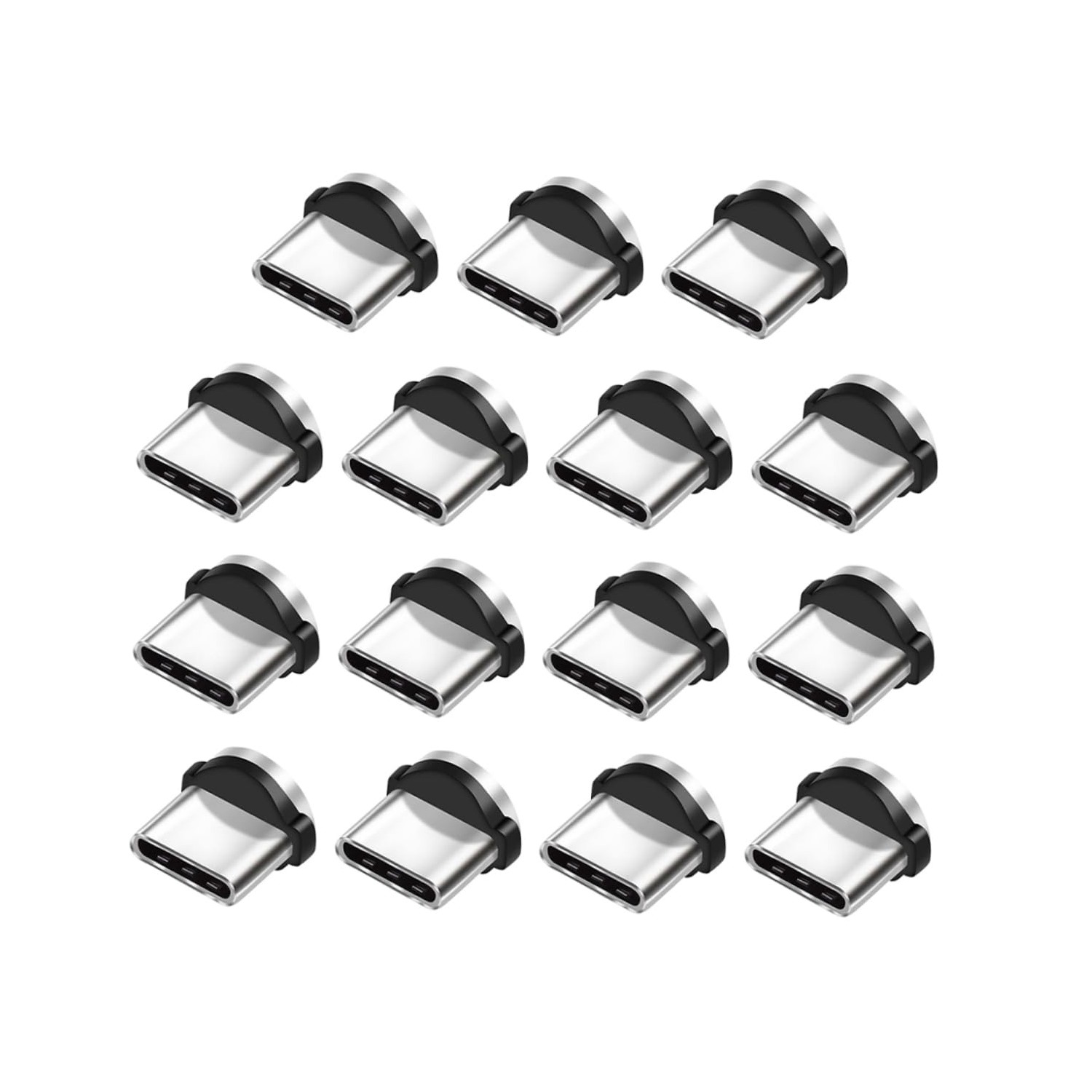 LALAFINA 15Pcs USB C Magnetic Adapter Tips Rotating Charging Connector ...