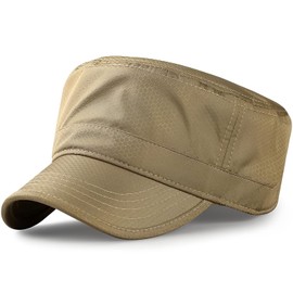 Airrail Work Cap, Dry Military Cap, Unisex, Polyester, Adjustable Size, Stylish, Outdoor, beige
