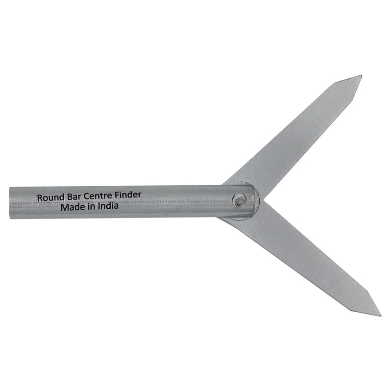 CUTHARD Round Bar Center Finder - 4.1/8" Length, 3/8" Shank,
