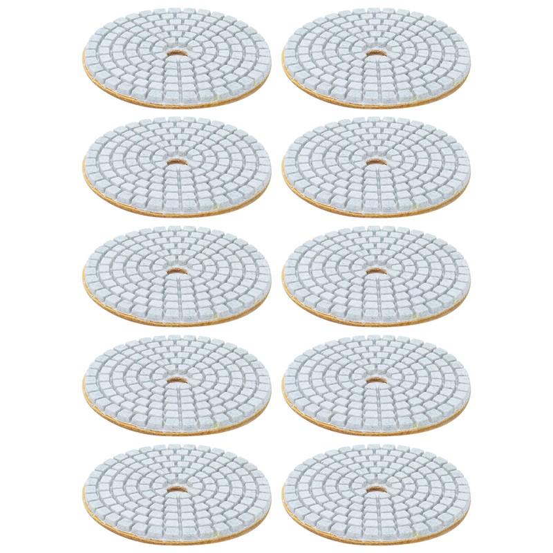 10Pcs 3in Diamond Wet Polishing Pad Soft Grinding Discs Polisher