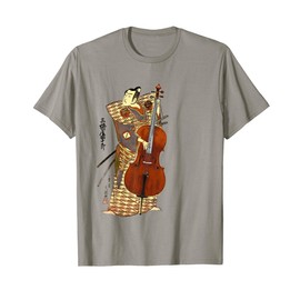 violoncello retrò Samurai che suona il violoncello Maglietta