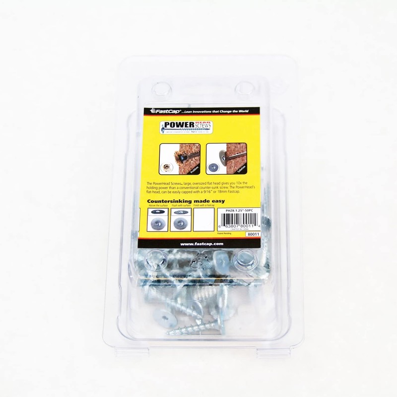 FastCap T20 Torx Drive - 1.25" Screw Length, 9/16" PowerHead,