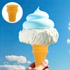 Gadpiparty Realistic Fake Ice Cream Cones Giant Simulated Ice Cone