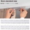 ZZLZX Curtain Track Glider Roller Hook 50PCS Curtain Gliders with